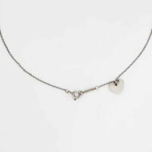 Tiffany Stencil Heart Silver Necklace - Picture 7 of 9
